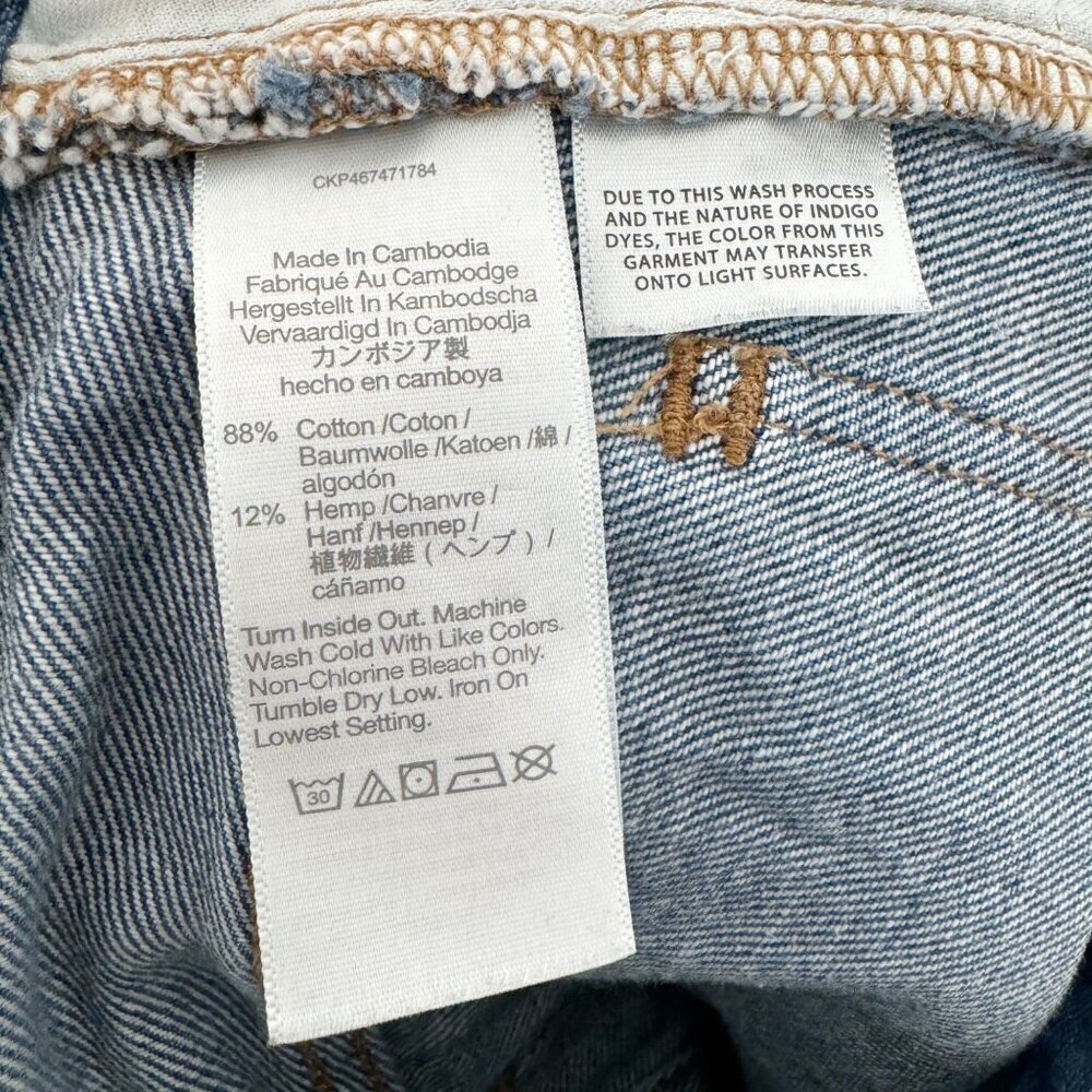 Madewell Denim Baggy Straight Leg High Rise Jeans Preppy Casual Contemporary 23 - Picture 6 of 11